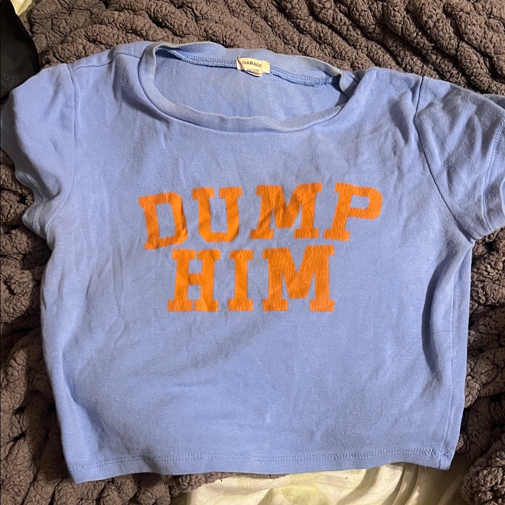 Y2K Britney Spears “dump him” baby tee